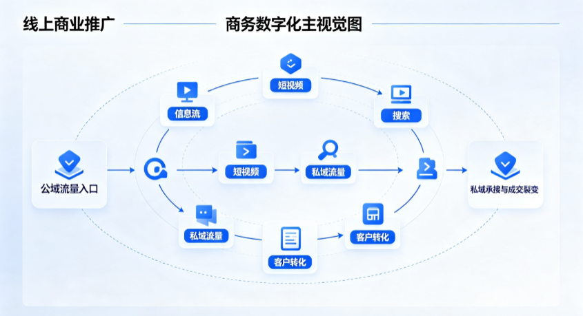 红桥区线上商业推广怎么做？全域流量闭环搭建与低成本转化实战指南